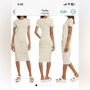 Treasure and Bond Oatmeal Body Con Dress